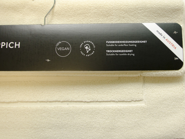 Хлопковый коврик VOSSEN Feeling ivory (103)